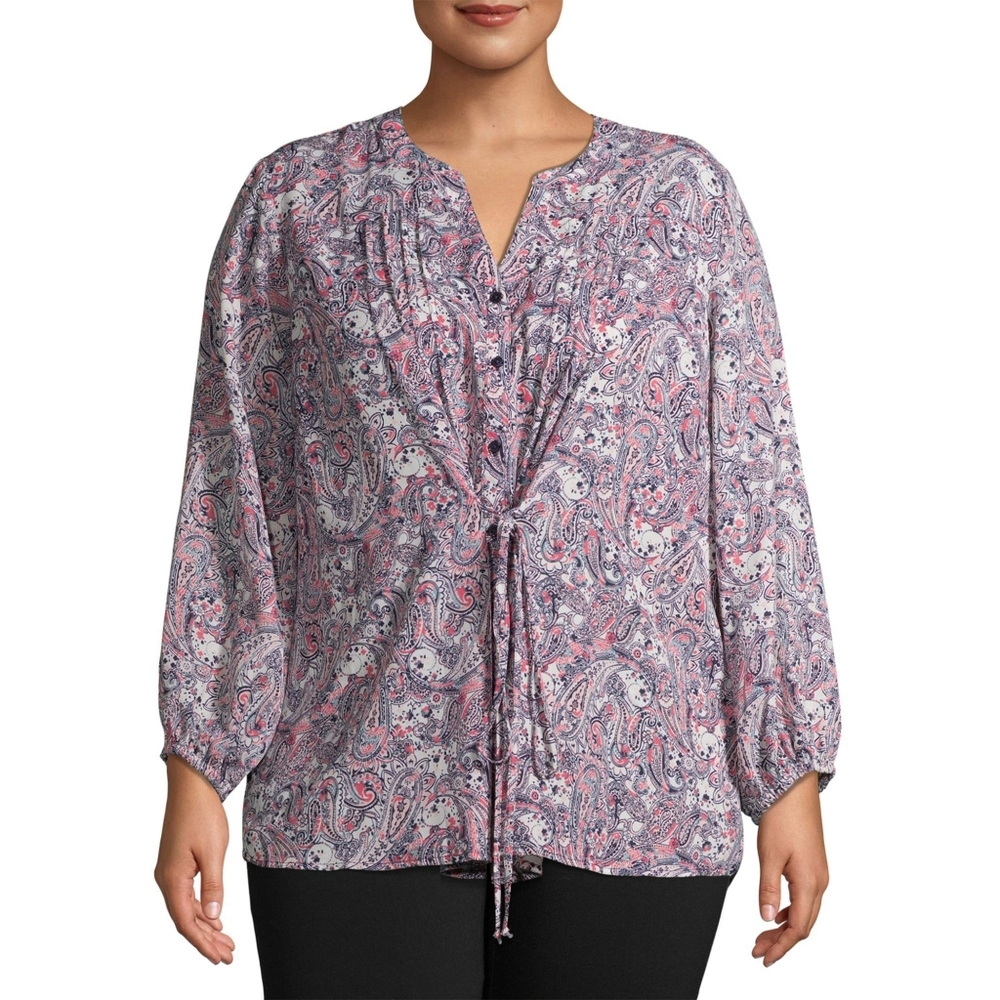 ⚡3/$10⚡Cinch waist blouse